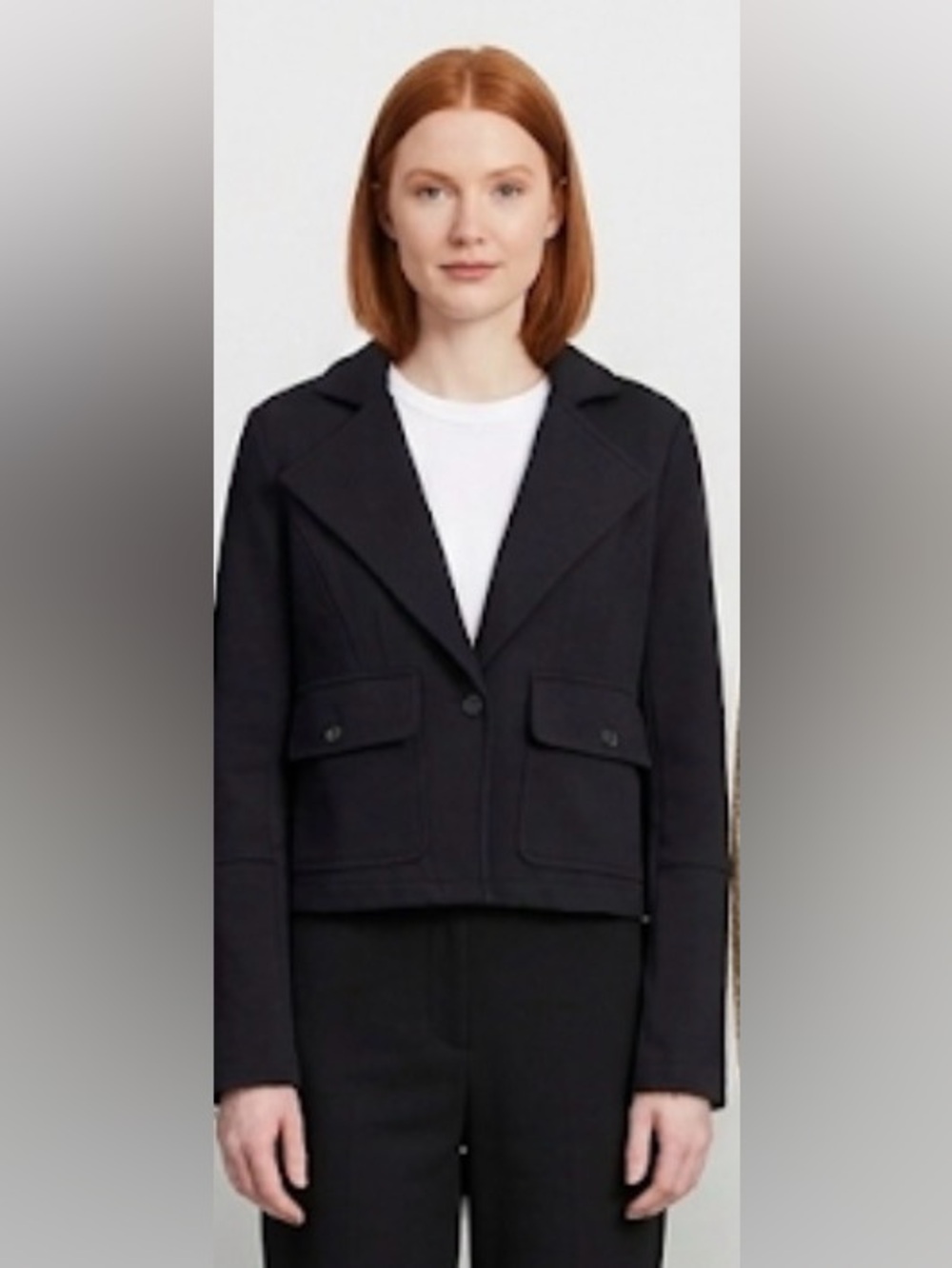 Anthropologie Black Tailored Single-Button Blazer size small like new
